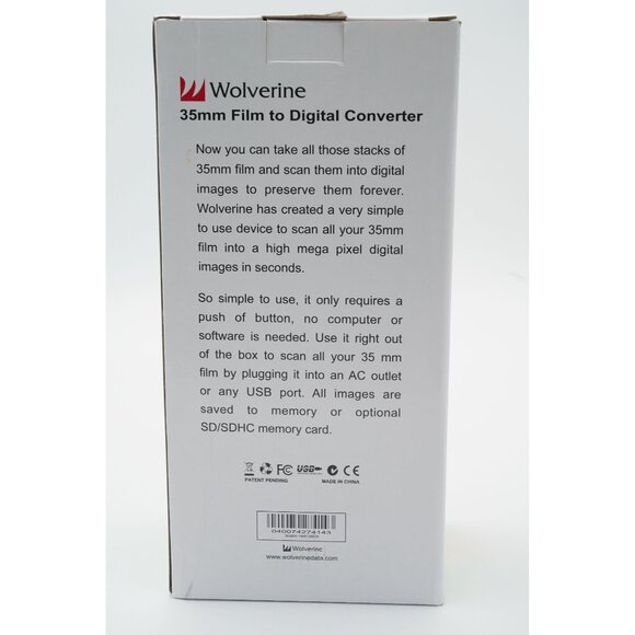 Wolverine 35mm Stand-Alone Film to Digital Converter 14MP Output 2.4" Color LCD - Picture 3 of 5